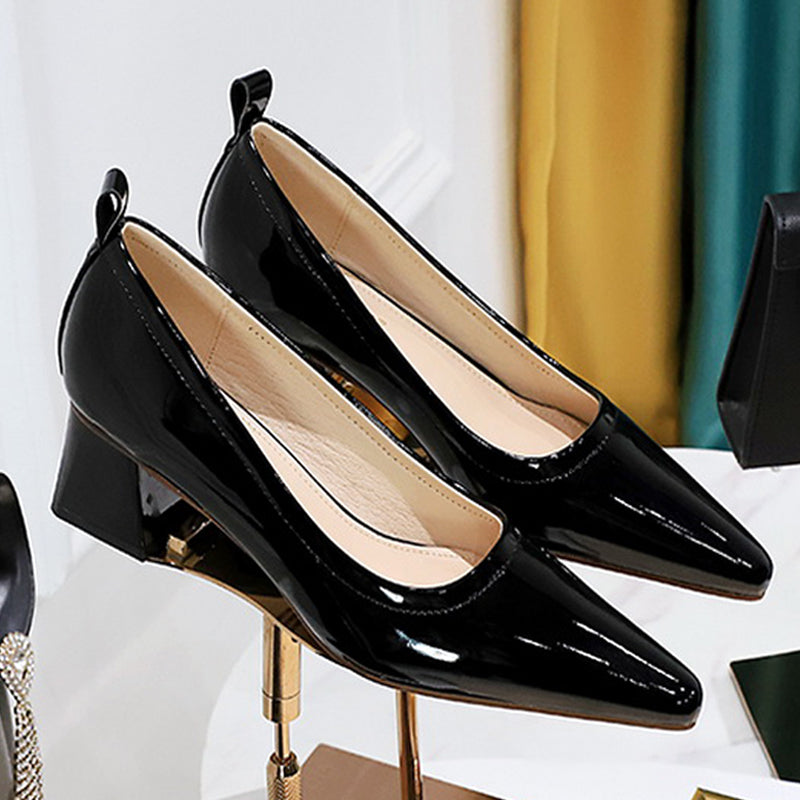 WW | Damen High Heels Spitz Professionelle OL Damen Schuhe 4.5cm