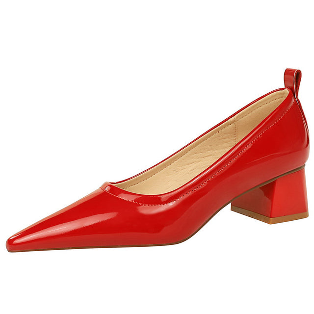 WW | Damen High Heels Spitz Professionelle OL Damen Schuhe 4.5cm