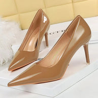 WW | Damen High Heels Atembrecher Lackleder