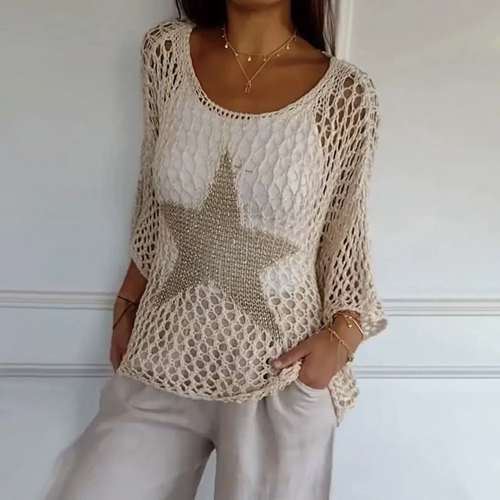 Durchsichtiges Mesh-Crop-Top
