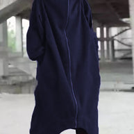 WW Eleganz - Vielseitiger langer Mantel mit Kapuze