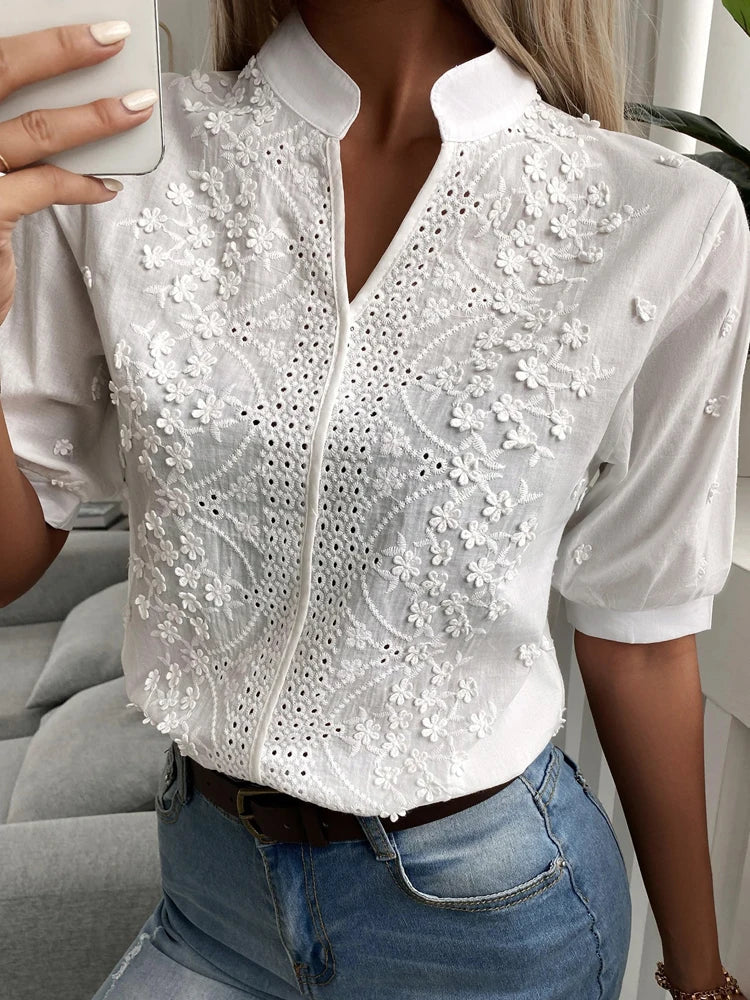 W&W Mode | Elegantes Top Mit V-Ausschnitt