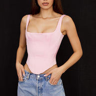 WW | Fairy Pink Satin Longline Korsett