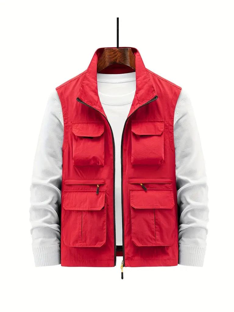 WW - Vest met meerdere zakken met rits voor heren