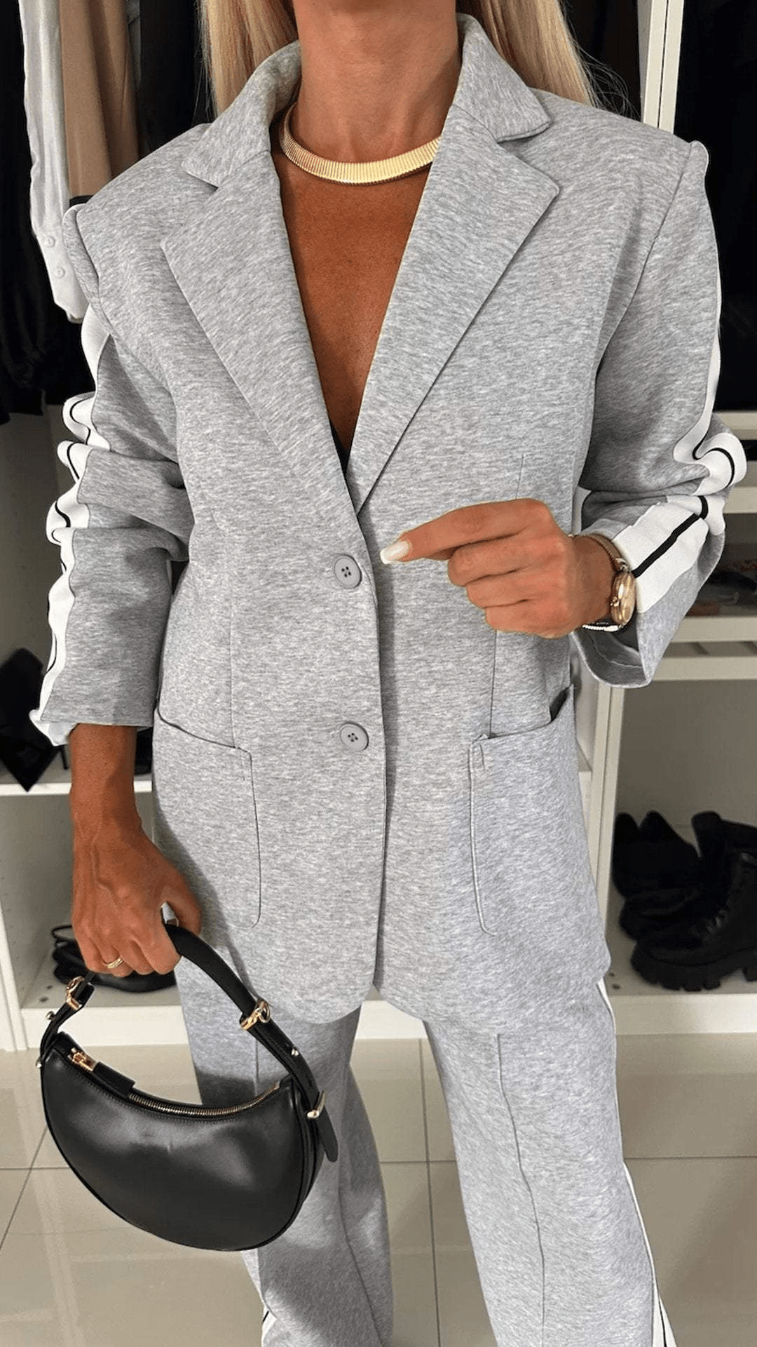 WW | Schickes Jogginganzug Damen Zweiteiliges Satz