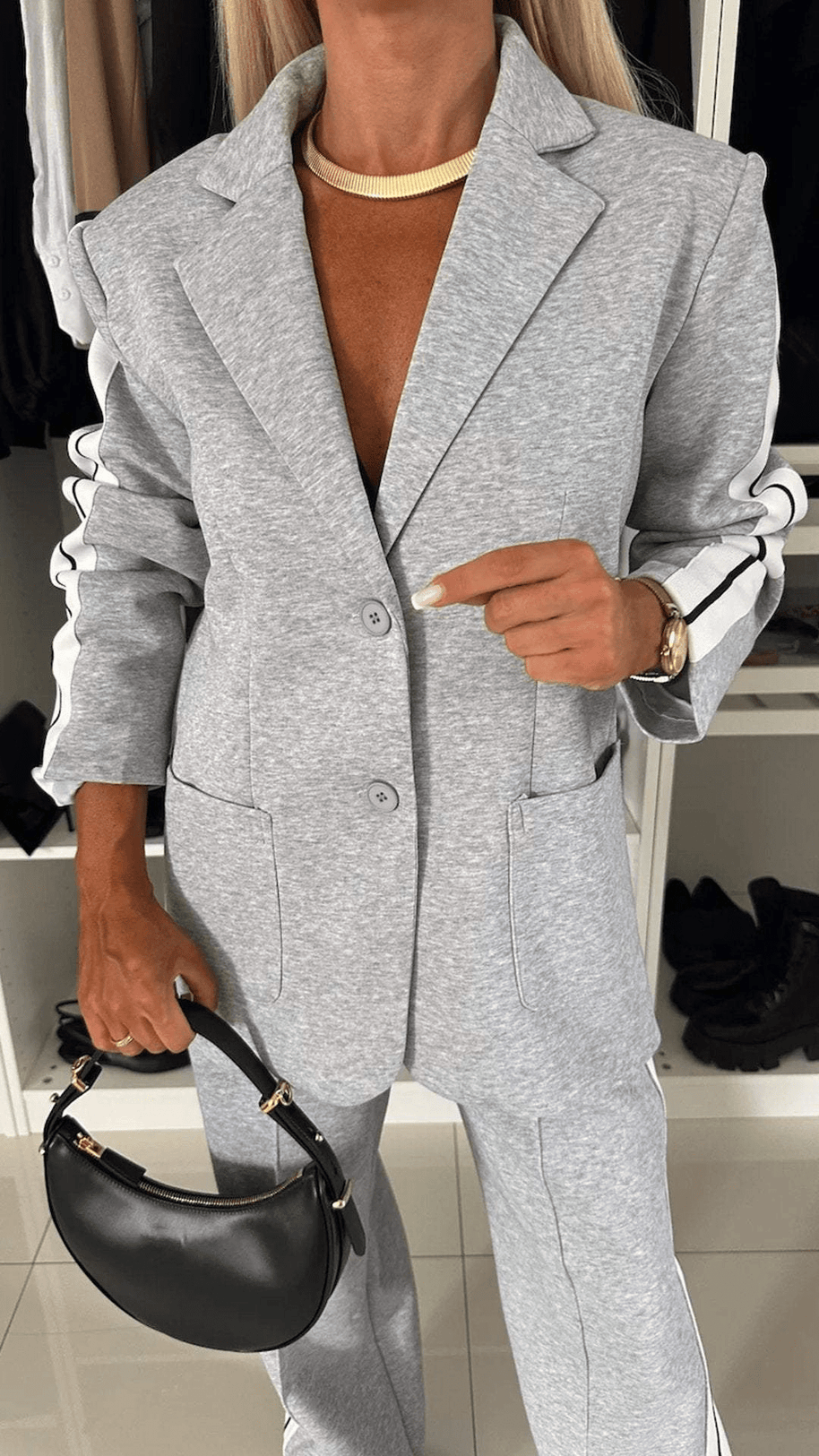 WW | Schickes Jogginganzug Damen Zweiteiliges Satz