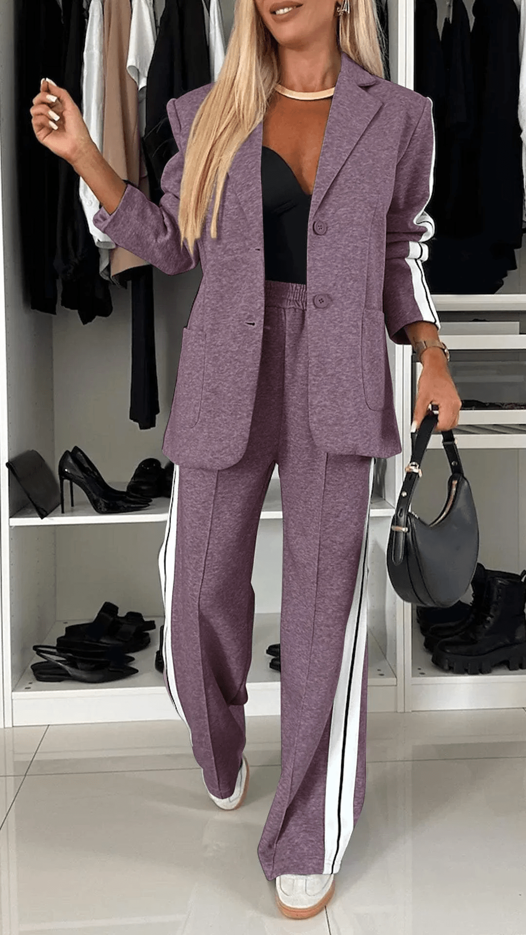 W&W Mode | Schickes Jogginganzug Damen Zweiteiliges Satz