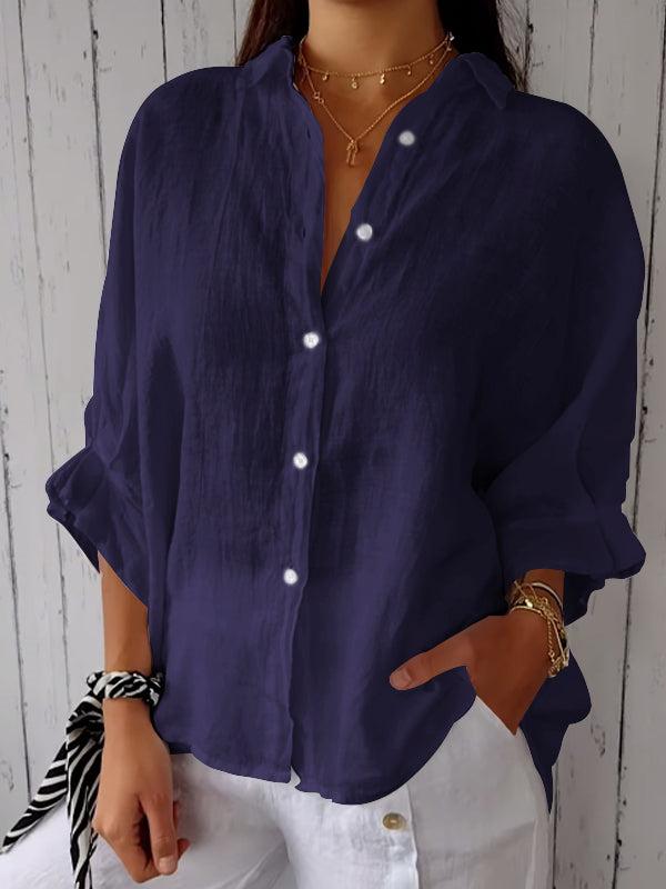 W&W Mode | Relaxed Fit Baumwolle Leinen Sommer Shirt