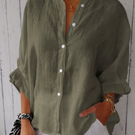 WW | Relaxed Fit Baumwolle Leinen Sommer Shirt