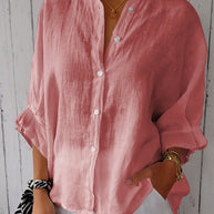 WW | Relaxed Fit Baumwolle Leinen Sommer Shirt