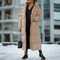 WW | Lässiger Langer Mantel Mit Kapuze