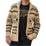 WW | Herren Strickjacke Mit Retro|Revers