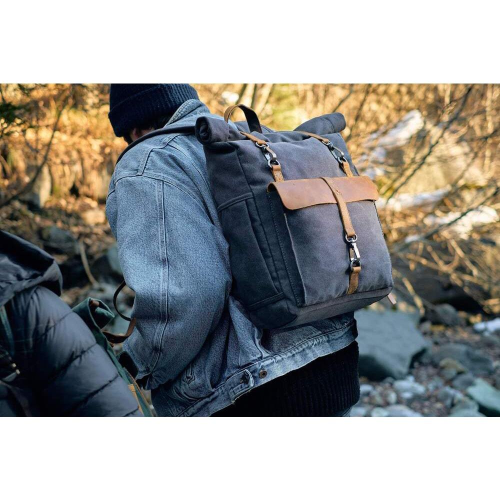 W&W Mode | Canvas Rucksack - NordicaStyle - Zeitlos und Nachhaltig für Abenteurer