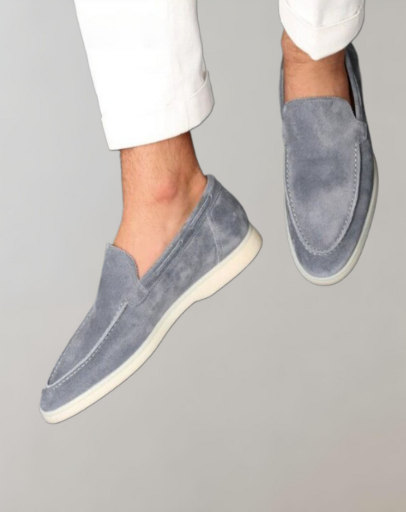 WW | Schlichte Wildleder Loafer Für Herren Schuhe