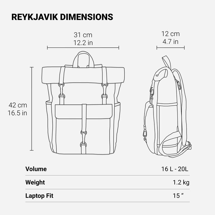 W&W Mode | Canvas Rucksack - NordicaStyle - Zeitlos und Nachhaltig für Abenteurer