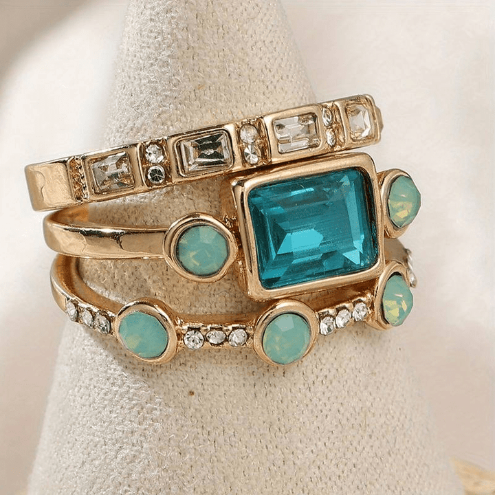 W&W Mode | Blauen Kristall Im Weintage Stil