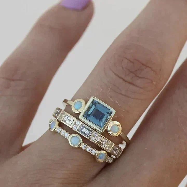 W&W Mode | Blauen Kristall Im Weintage Stil