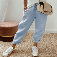 Loose Fit Leinenhose