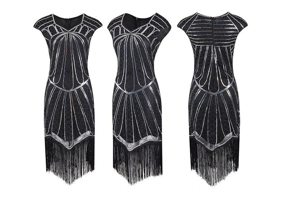 WW | Charleston-Kleid aus Den 20Er Jahren Silber