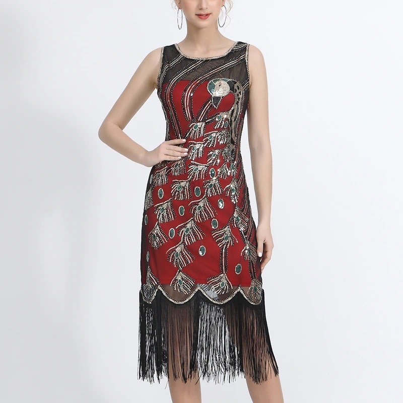 WW | Gatsby Atem Kleid Rot