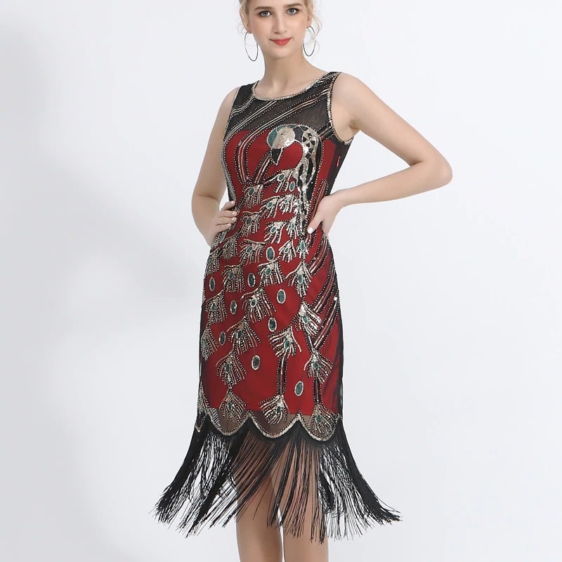 WW | Gatsby Atem Kleid Rot