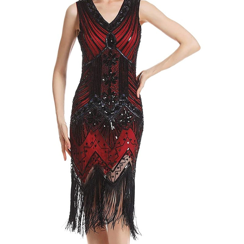 WW | Gatsby Kleid Hochzeiten Rot