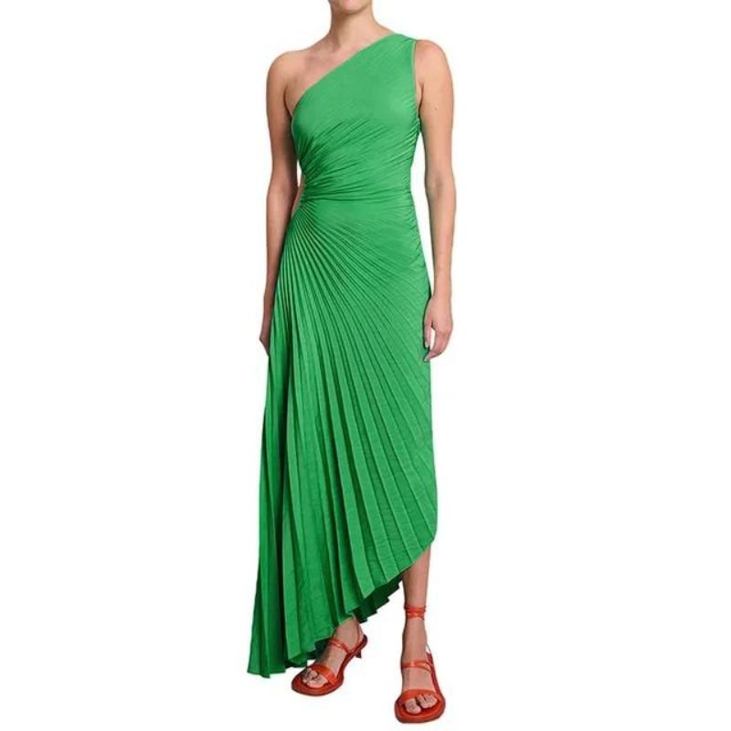 W&W Mode | One Shoulder Maxikleid