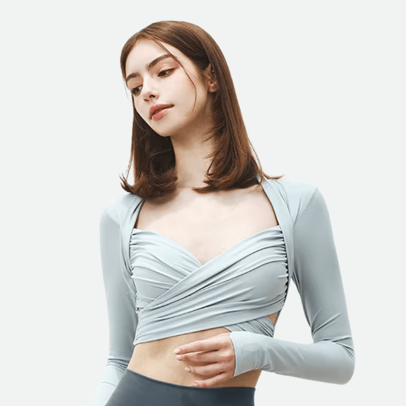 WW | Bequeme Damen Top Sporttop Mit Brustpolstern Und Daumenloch
