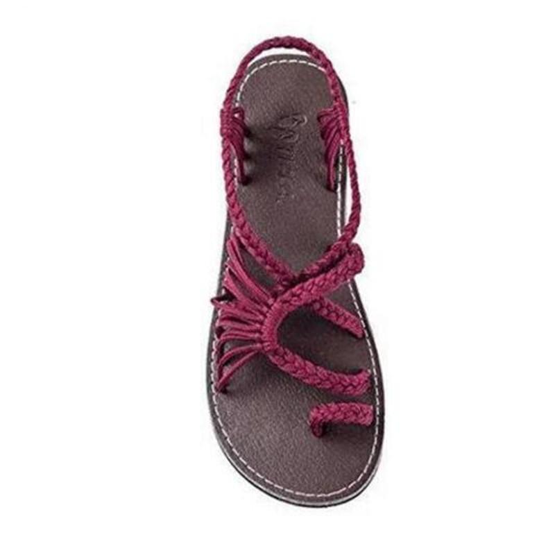 W&W Mode | Seil Knoten Fußflachsandalen