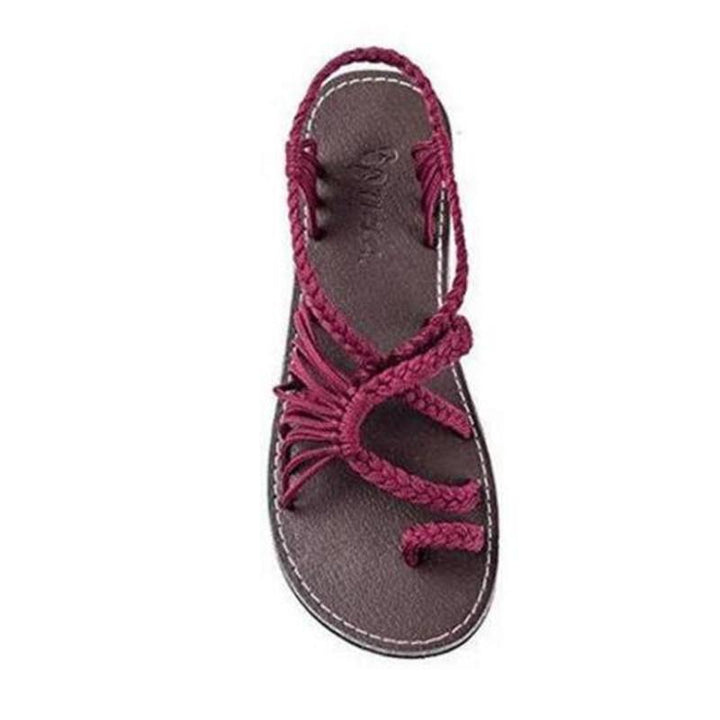 W&W Mode | Seil Knoten Fußflachsandalen
