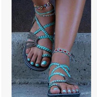 WW | Seil Knoten Fußflachsandalen