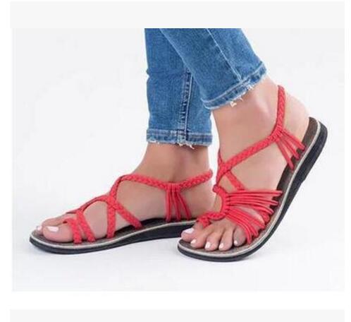 WW | Seil Knoten Fußflachsandalen