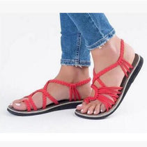 WW | Seil Knoten Fußflachsandalen