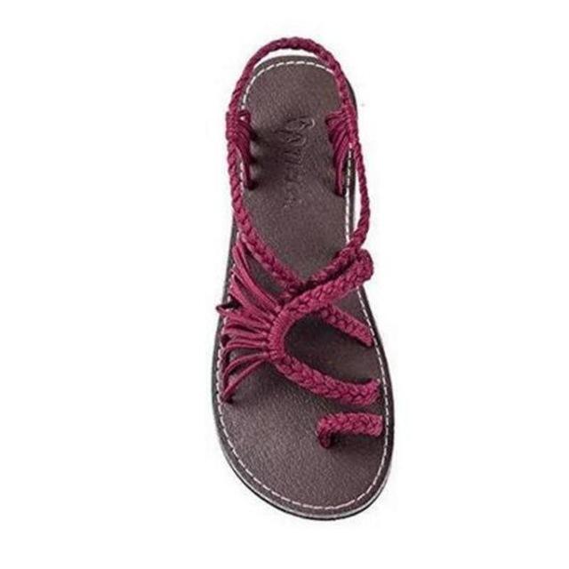 WW | Seil Knoten Fußflachsandalen