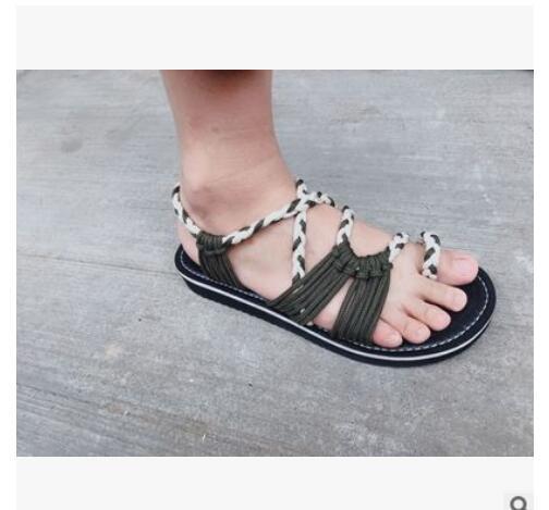 WW | Seil Knoten Fußflachsandalen