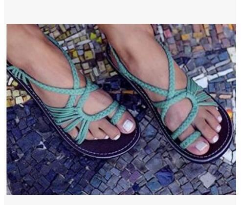 WW | Seil Knoten Fußflachsandalen