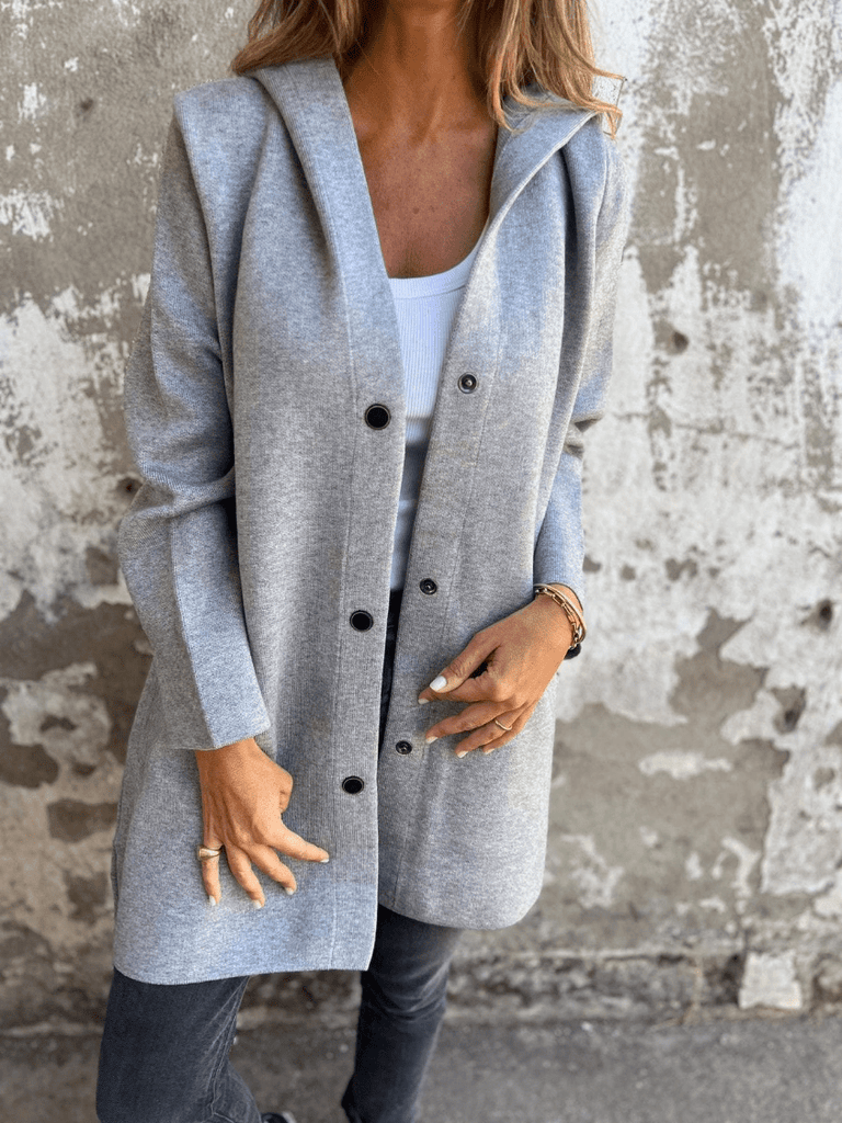WW | Lässige Lange Damen Weste Mit Kapuze Trendy & Bequem