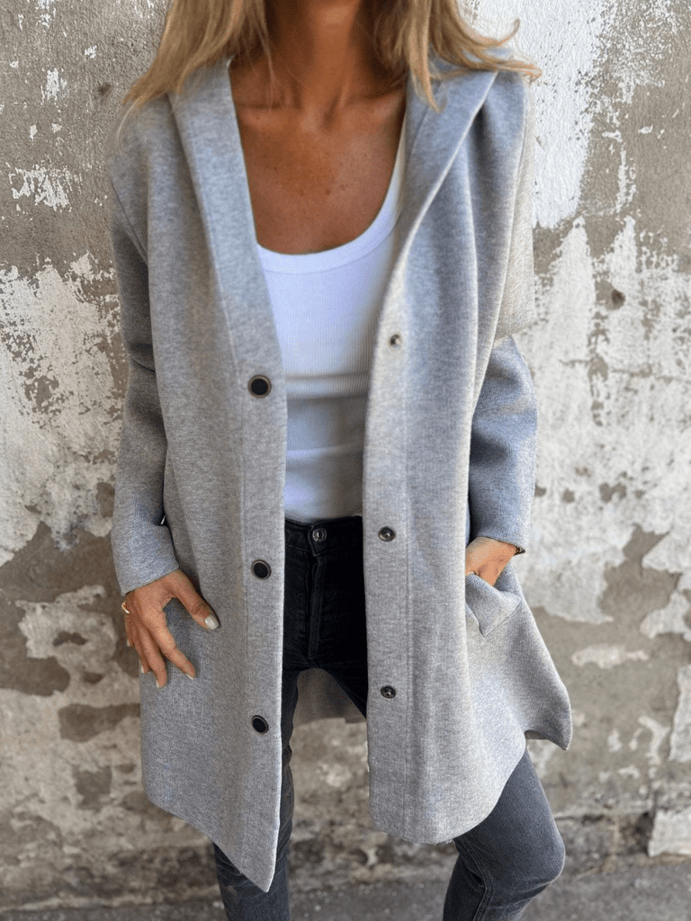 WW | Lässige Lange Damen Weste Mit Kapuze Trendy & Bequem