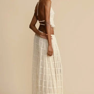 Rückenfreies Plissee-Set