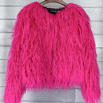 WW Boho-Kunstpelzmantel