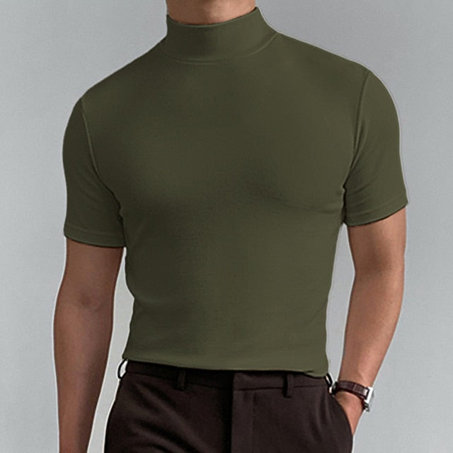 WW | Bequemes T-shirt Mit Kragen Für Herren