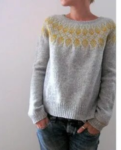 WW | Norwegische Strickpullover Damen - Skandinavischer Winterpullover