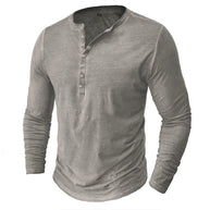 WW | Henley Shirt Für Herren Mit Langen Ärmeln