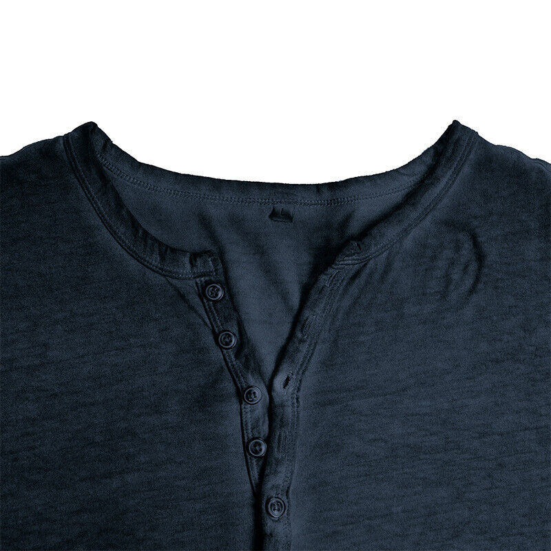WW | Henley Shirt Für Herren Mit Langen Ärmeln