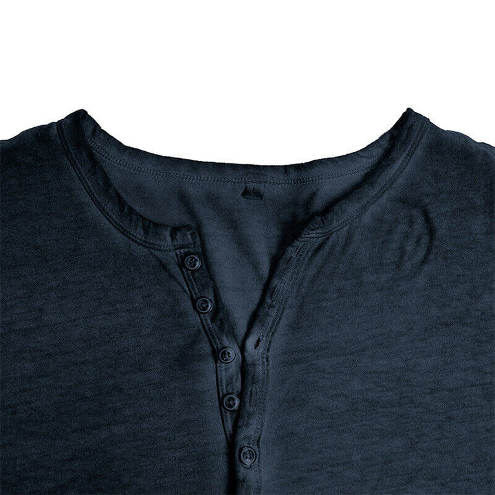W&W Mode | Henley Shirt Für Herren Mit Langen Ärmeln