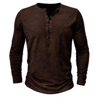 WW | Henley Shirt Für Herren Mit Langen Ärmeln