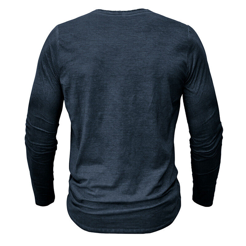 WW | Henley Shirt Für Herren Mit Langen Ärmeln