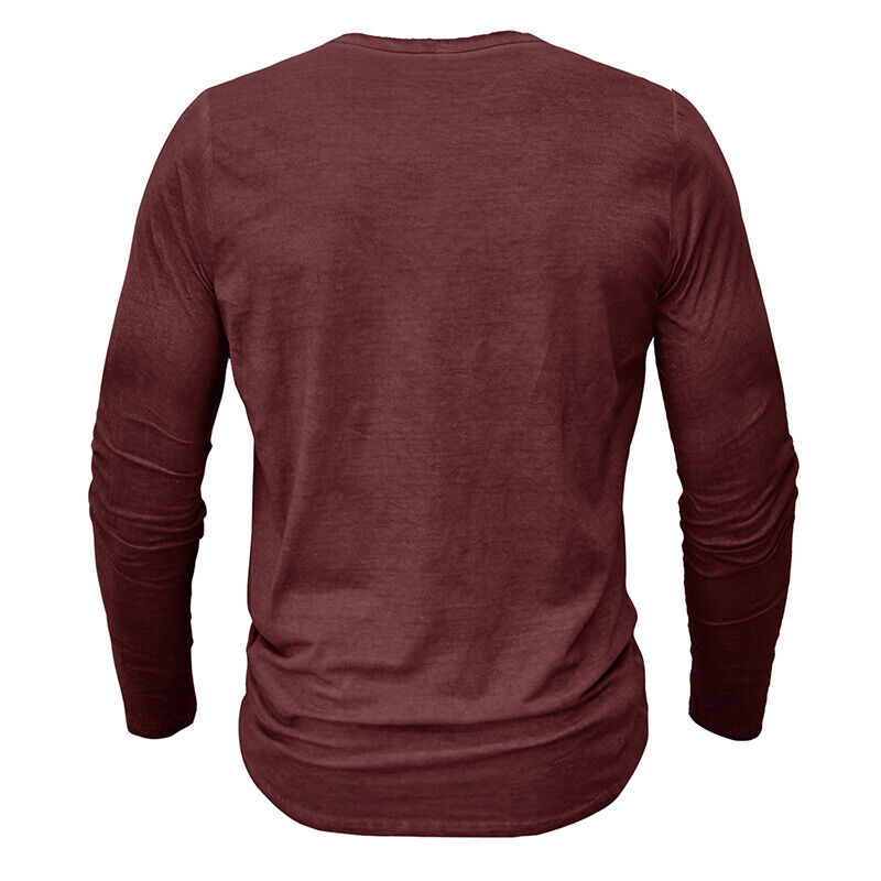WW | Henley Shirt Für Herren Mit Langen Ärmeln