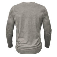 WW | Henley Shirt Für Herren Mit Langen Ärmeln