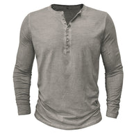 WW | Henley Shirt Für Herren Mit Langen Ärmeln